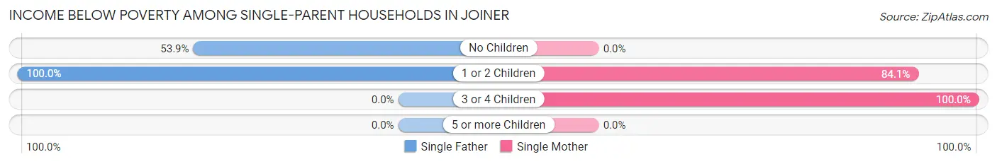 Income Below Poverty Among Single-Parent Households in Joiner