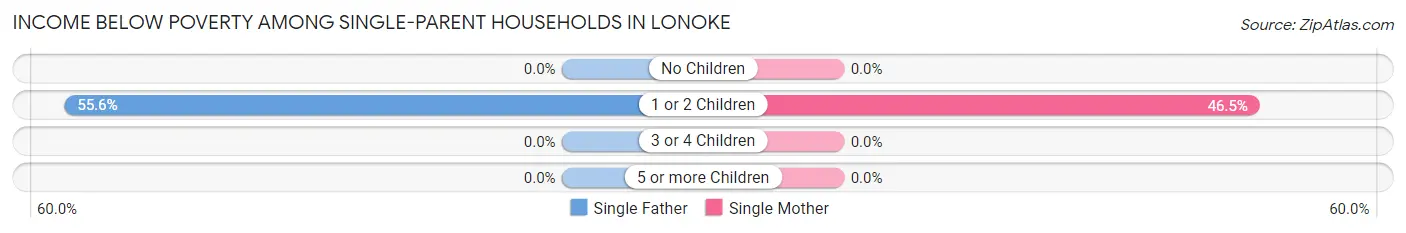 Income Below Poverty Among Single-Parent Households in Lonoke