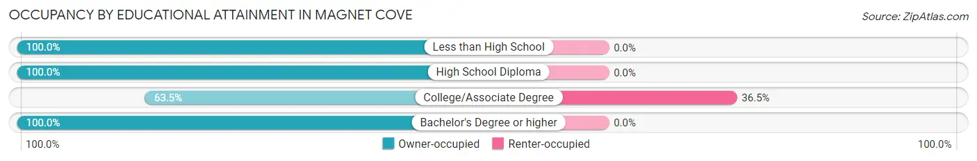 Occupancy by Educational Attainment in Magnet Cove