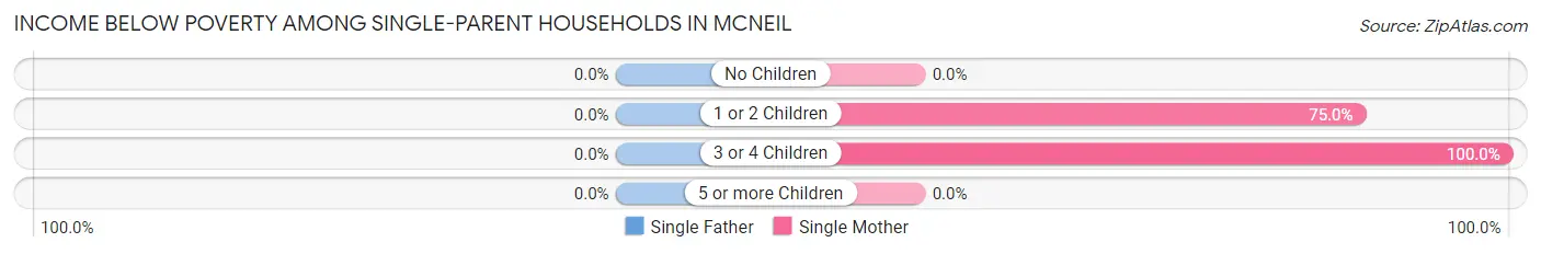 Income Below Poverty Among Single-Parent Households in McNeil