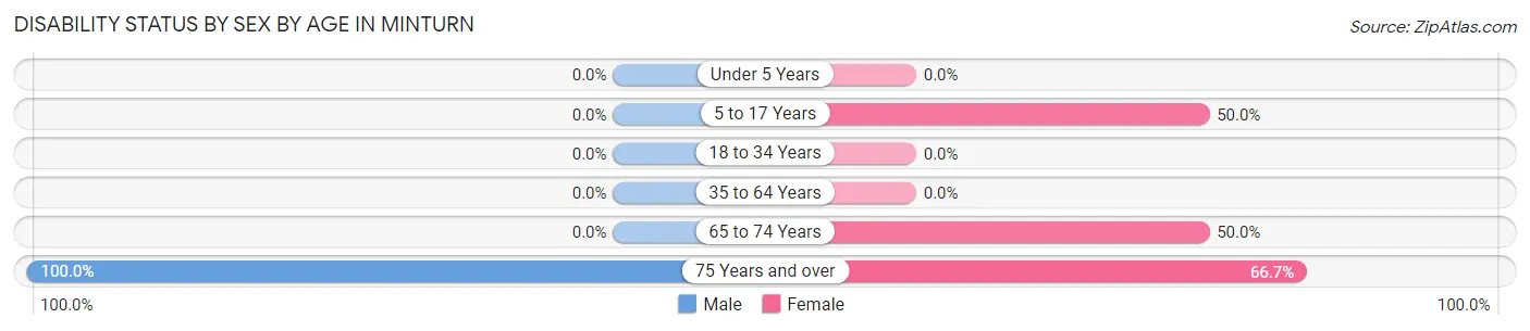 Disability Status by Sex by Age in Minturn