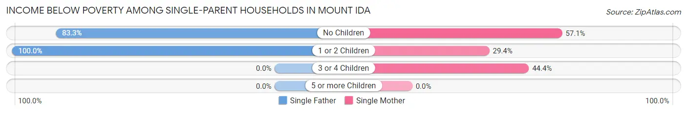 Income Below Poverty Among Single-Parent Households in Mount Ida