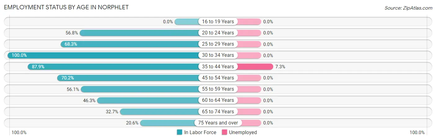 Employment Status by Age in Norphlet
