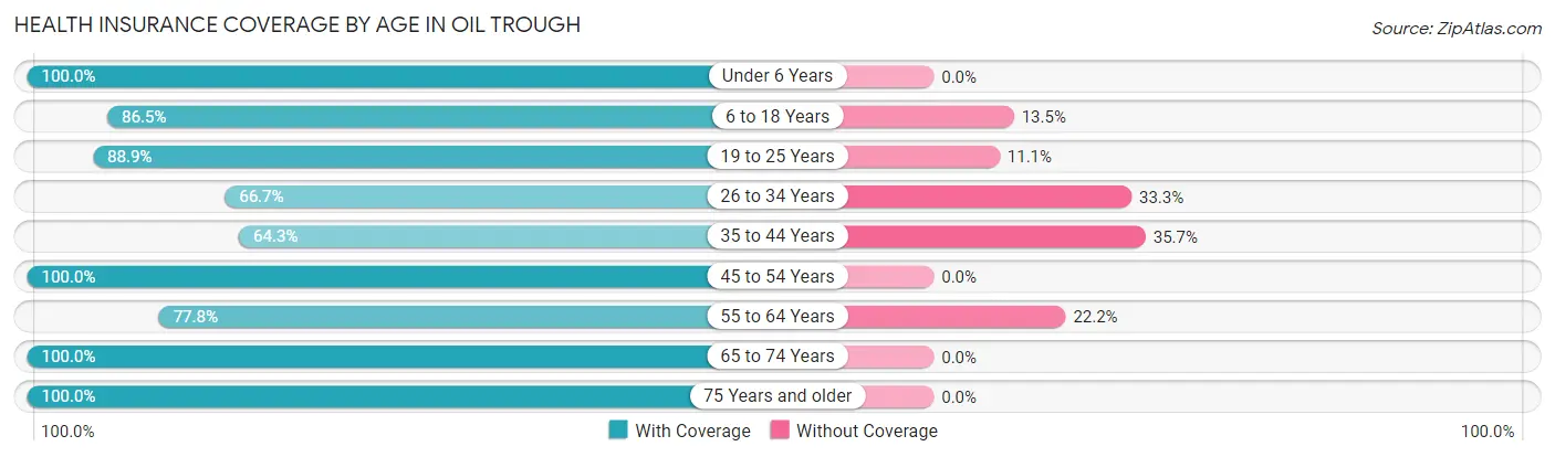Health Insurance Coverage by Age in Oil Trough