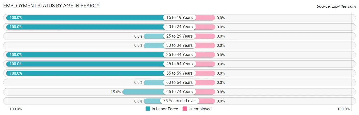 Employment Status by Age in Pearcy