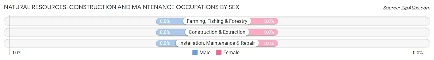 Natural Resources, Construction and Maintenance Occupations by Sex in Pencil Bluff