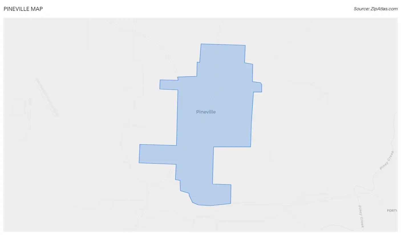 Pineville Map