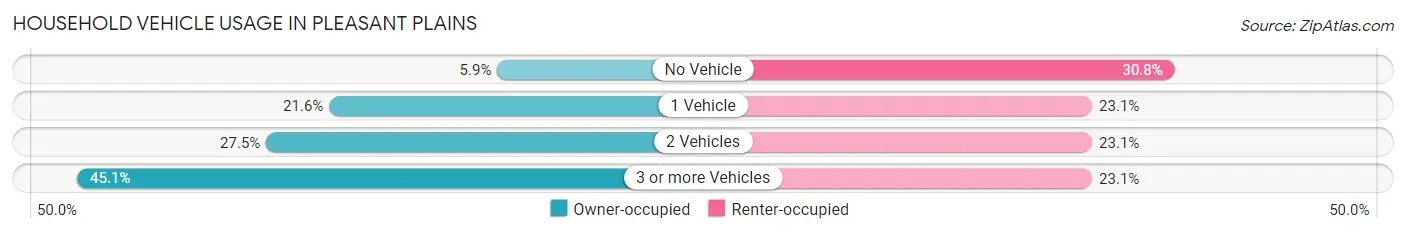 Household Vehicle Usage in Pleasant Plains