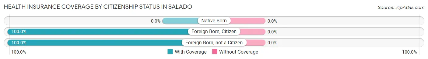 Health Insurance Coverage by Citizenship Status in Salado