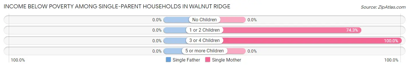 Income Below Poverty Among Single-Parent Households in Walnut Ridge
