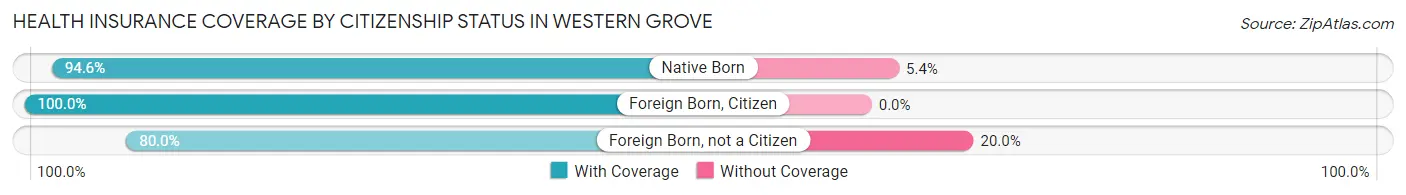 Health Insurance Coverage by Citizenship Status in Western Grove