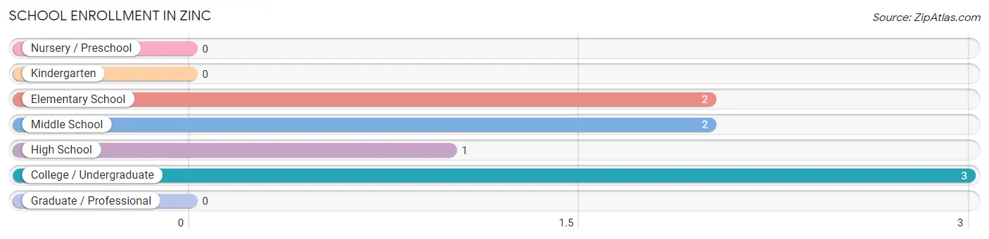 School Enrollment in Zinc