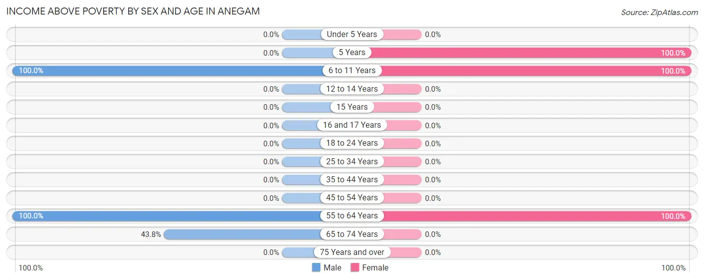 Income Above Poverty by Sex and Age in Anegam