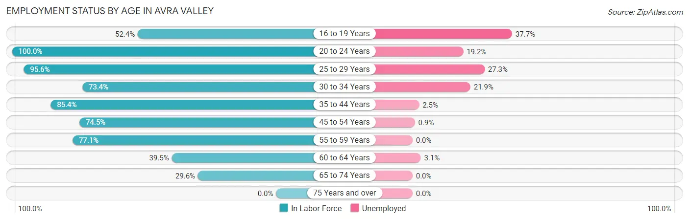Employment Status by Age in Avra Valley