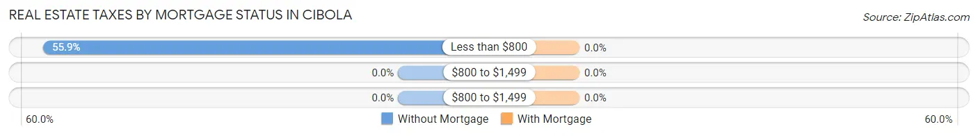 Real Estate Taxes by Mortgage Status in Cibola