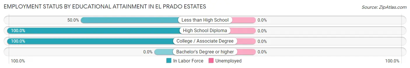 Employment Status by Educational Attainment in El Prado Estates