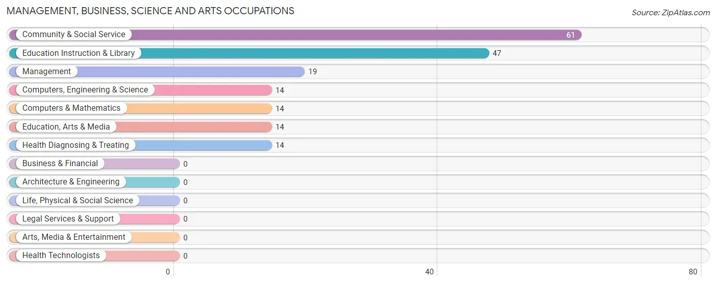 Management, Business, Science and Arts Occupations in Kaibito