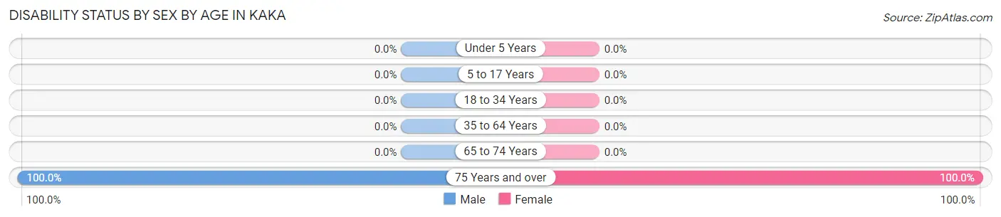 Disability Status by Sex by Age in Kaka