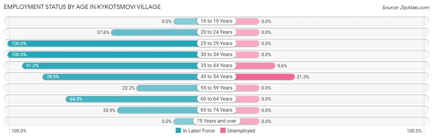 Employment Status by Age in Kykotsmovi Village