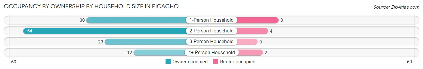 Occupancy by Ownership by Household Size in Picacho