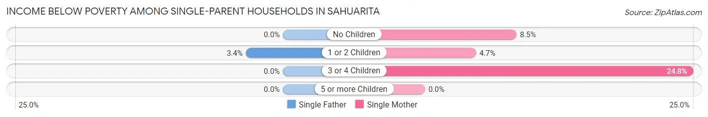 Income Below Poverty Among Single-Parent Households in Sahuarita