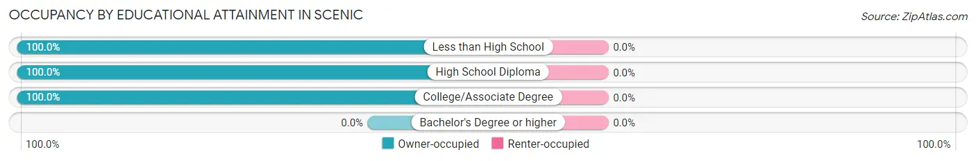 Occupancy by Educational Attainment in Scenic