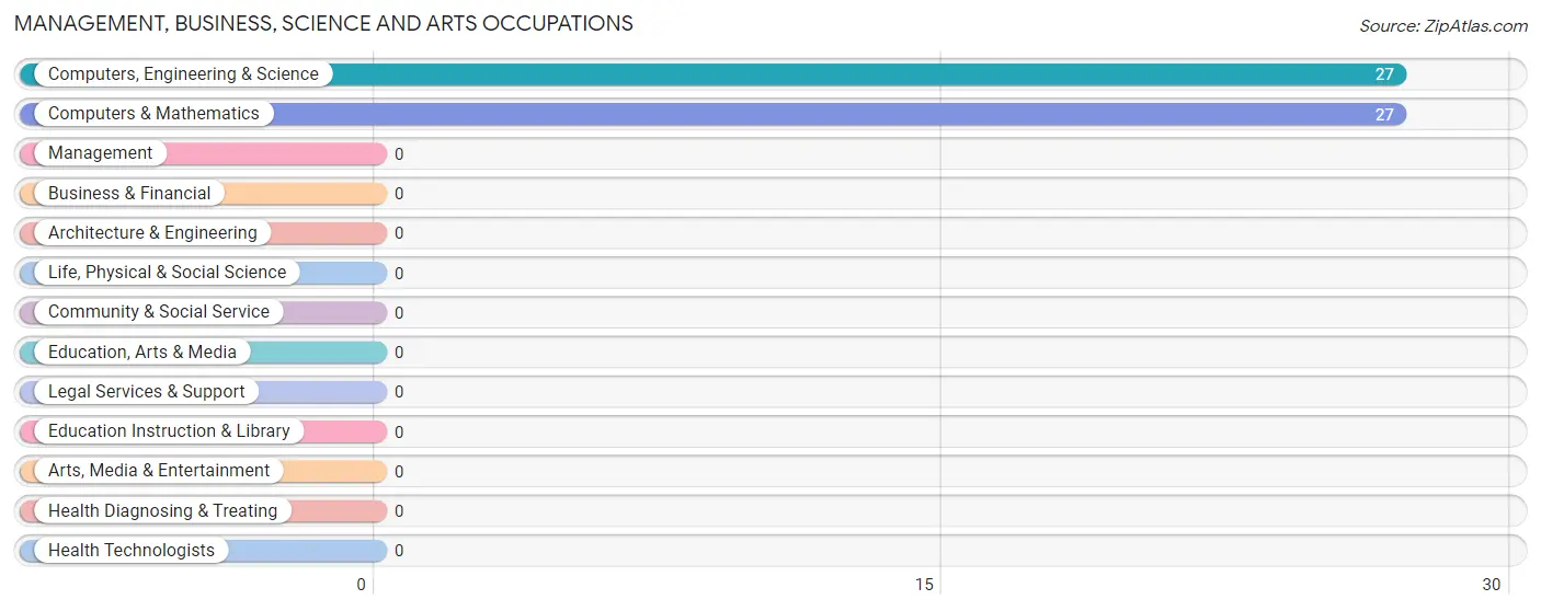 Management, Business, Science and Arts Occupations in Stotonic Village