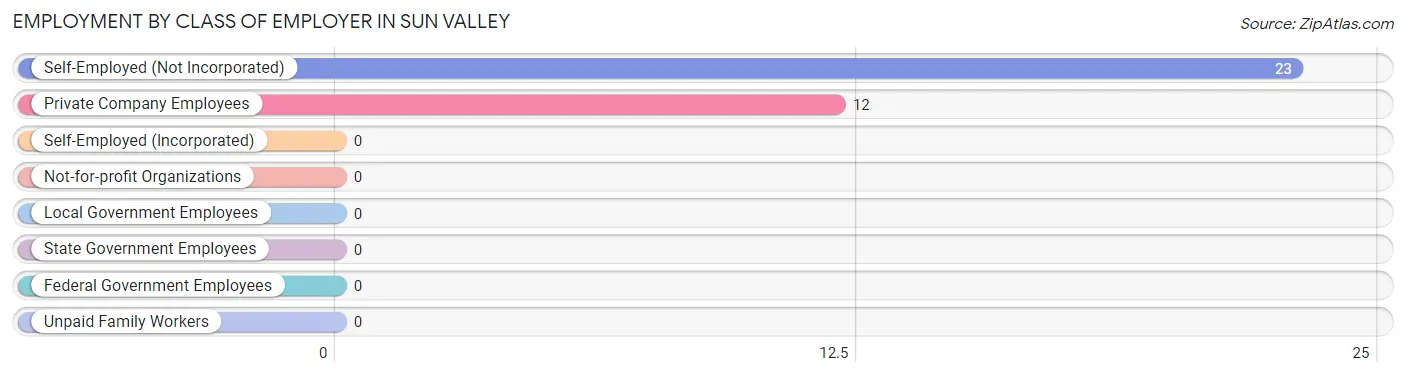 Employment by Class of Employer in Sun Valley