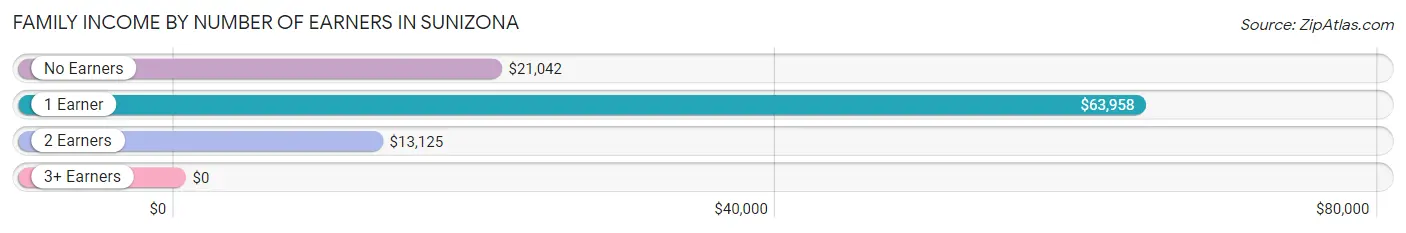 Family Income by Number of Earners in Sunizona