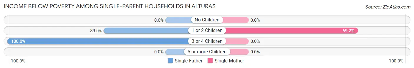 Income Below Poverty Among Single-Parent Households in Alturas