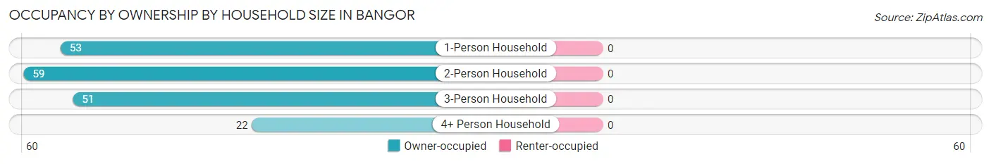 Occupancy by Ownership by Household Size in Bangor