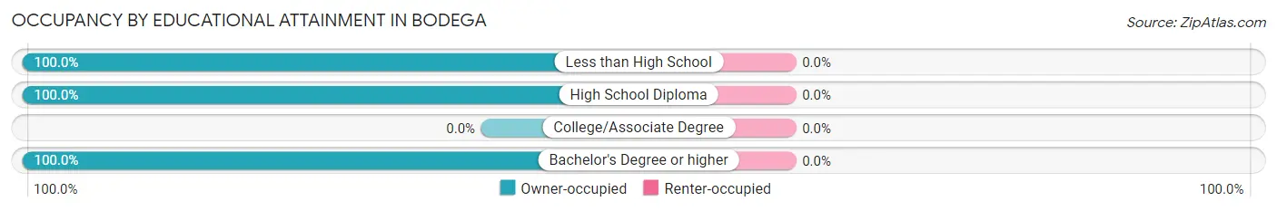 Occupancy by Educational Attainment in Bodega