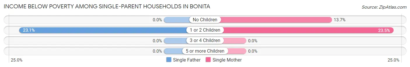 Income Below Poverty Among Single-Parent Households in Bonita