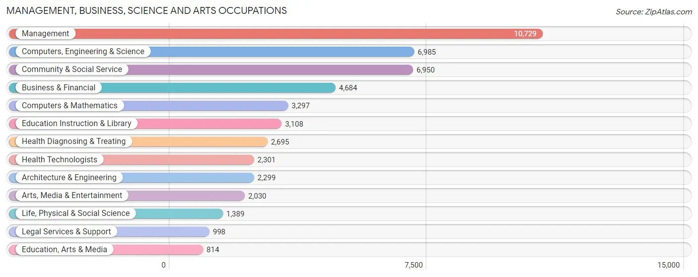 Management, Business, Science and Arts Occupations in Carlsbad