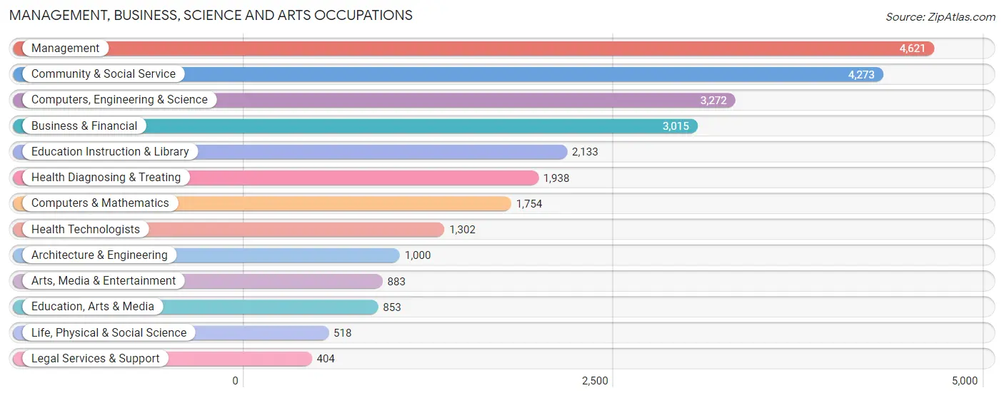 Management, Business, Science and Arts Occupations in Castro Valley