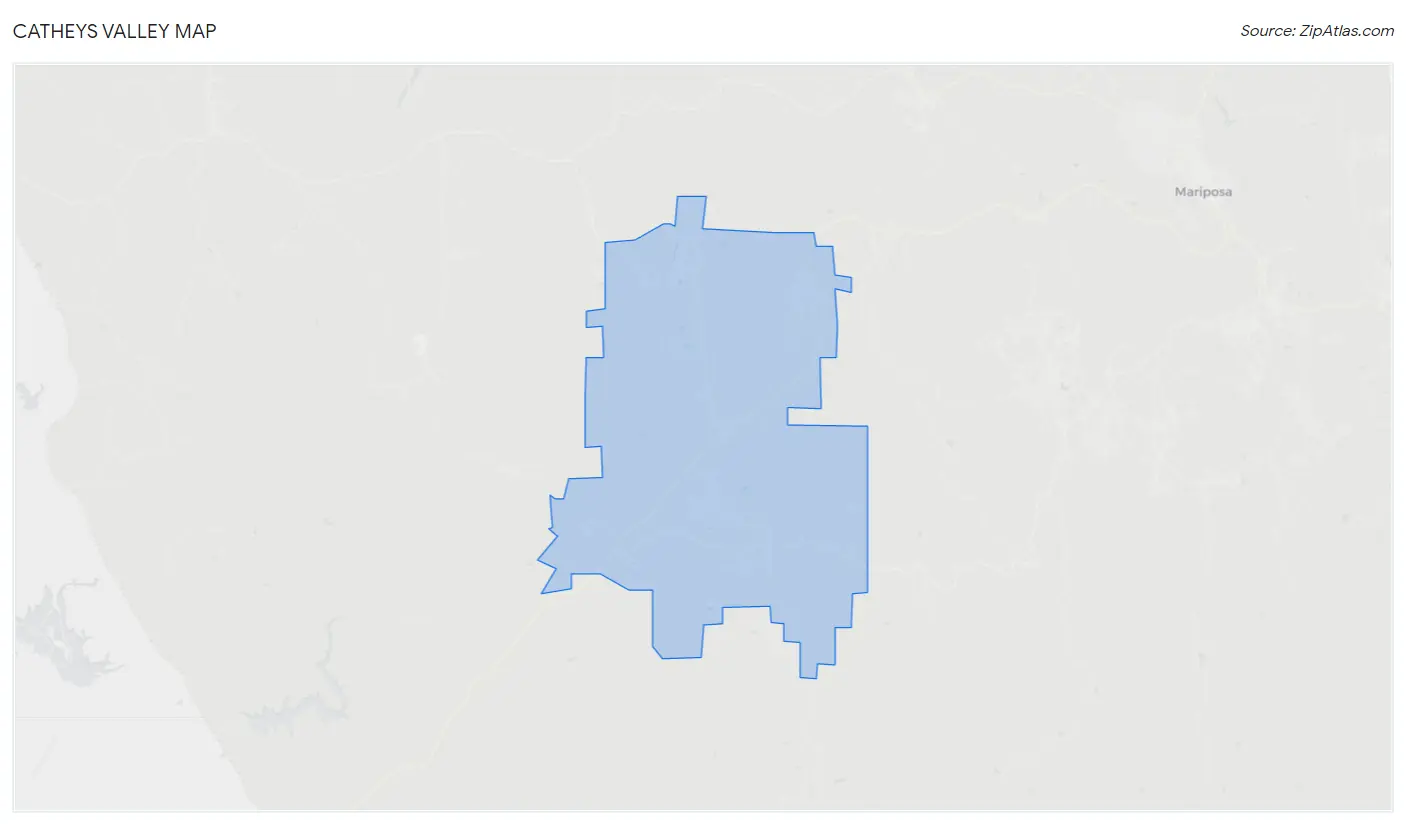 Catheys Valley Map