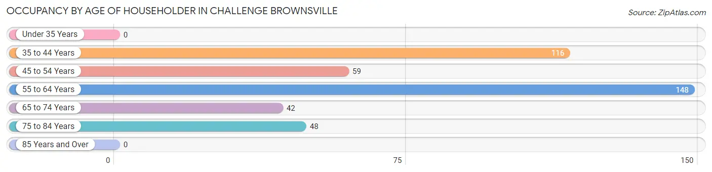 Occupancy by Age of Householder in Challenge Brownsville