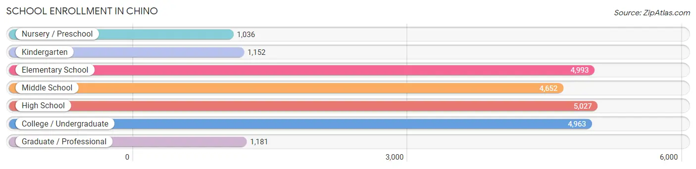 School Enrollment in Chino