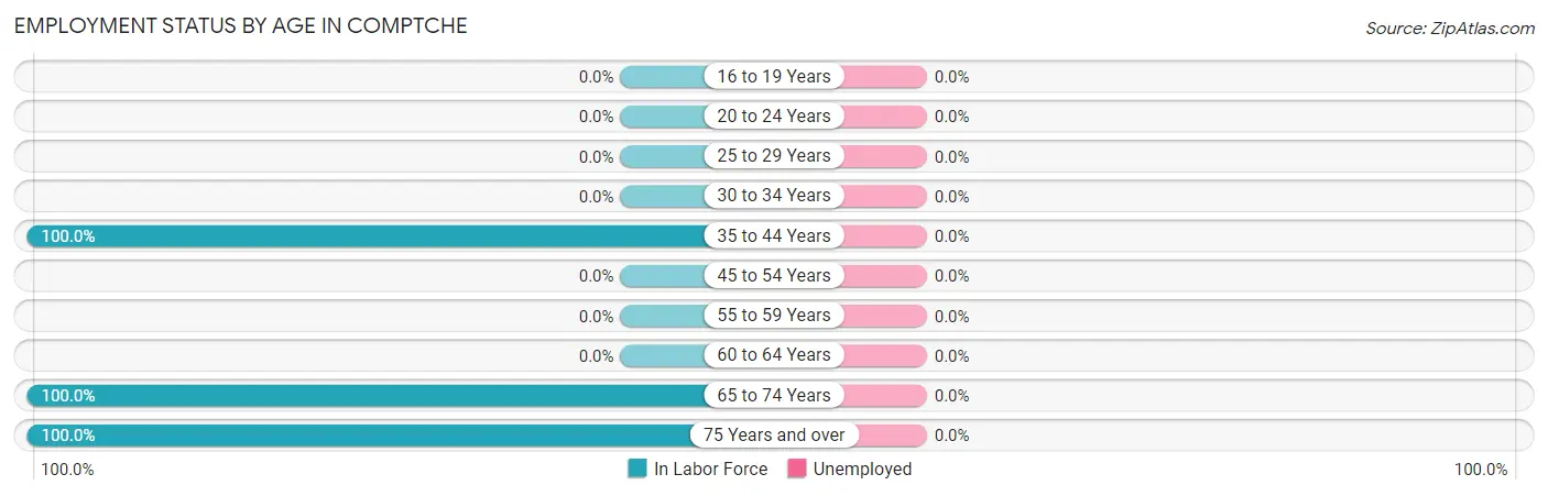 Employment Status by Age in Comptche