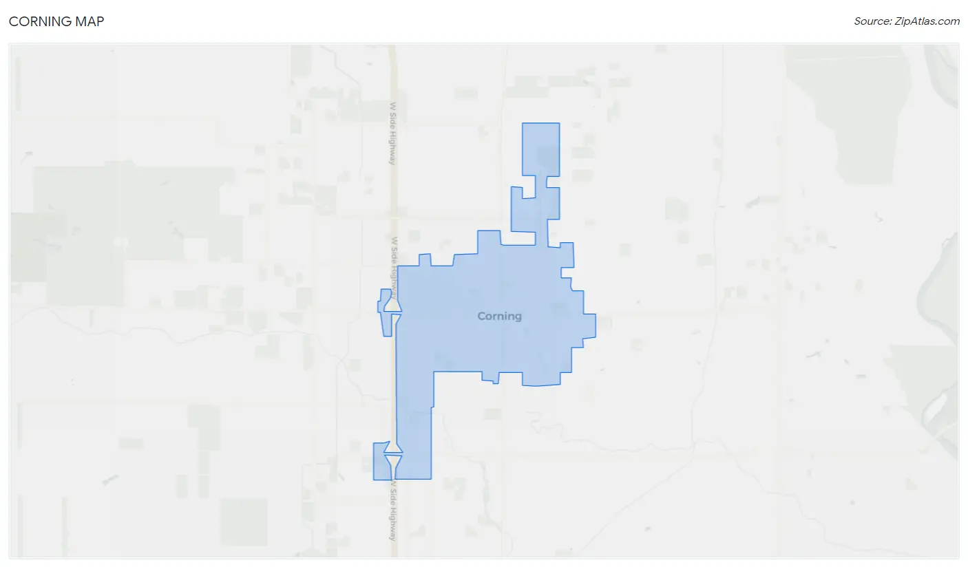 Corning Map