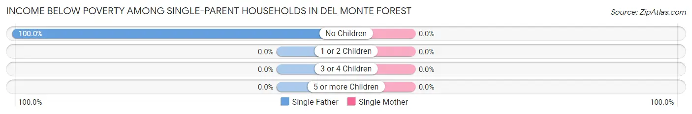 Income Below Poverty Among Single-Parent Households in Del Monte Forest