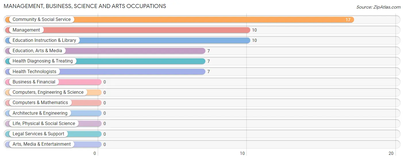 Management, Business, Science and Arts Occupations in Ducor