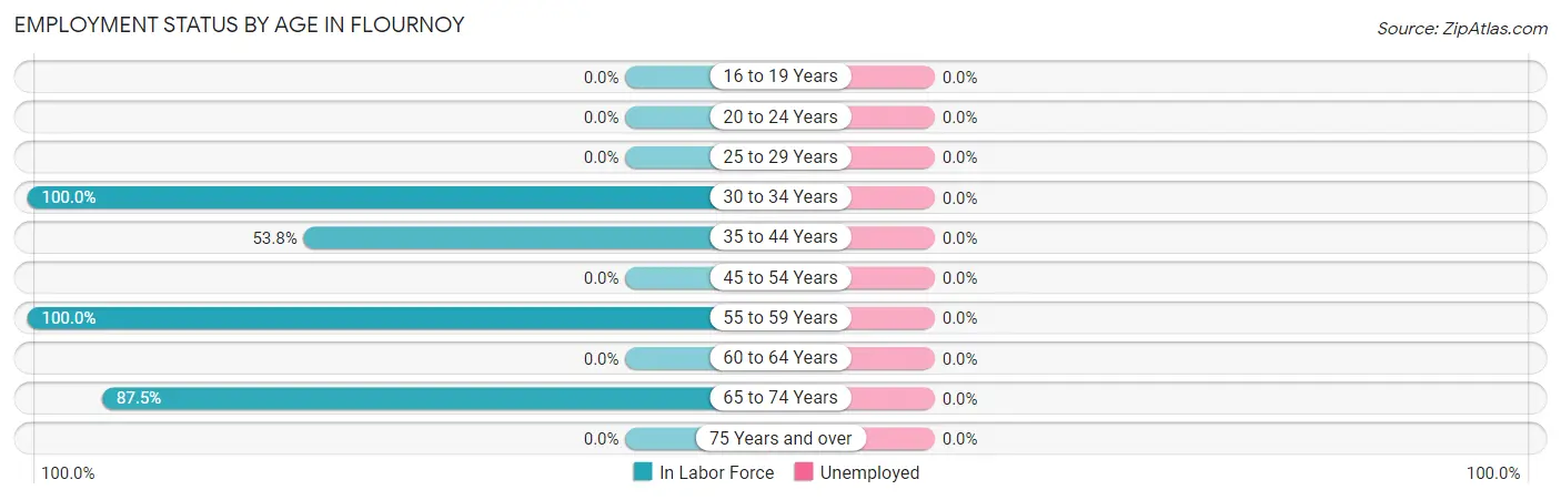 Employment Status by Age in Flournoy
