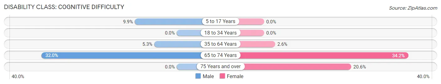 Disability in Hamilton City: <span>Cognitive Difficulty</span>