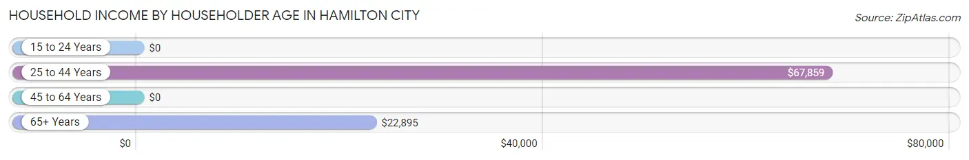 Household Income by Householder Age in Hamilton City