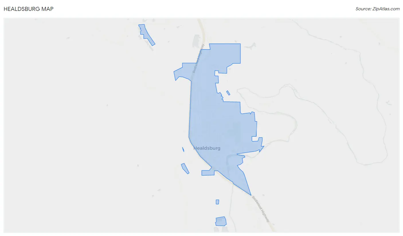 Healdsburg Map