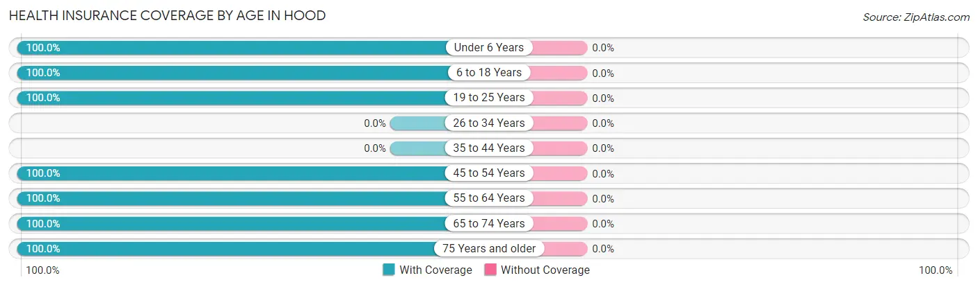 Health Insurance Coverage by Age in Hood