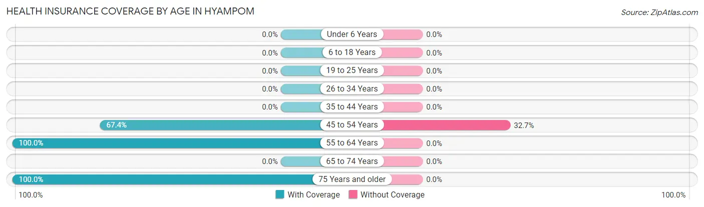 Health Insurance Coverage by Age in Hyampom