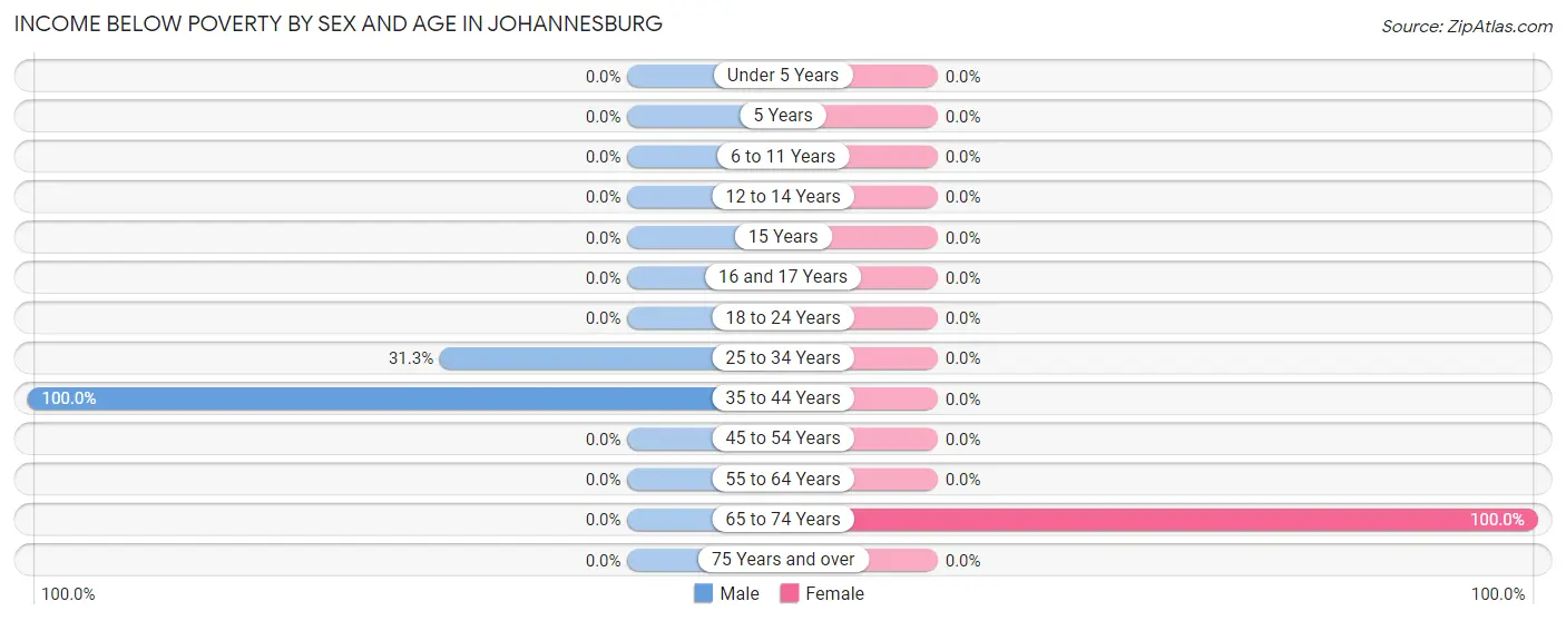 Income Below Poverty by Sex and Age in Johannesburg