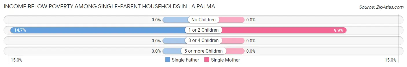 Income Below Poverty Among Single-Parent Households in La Palma